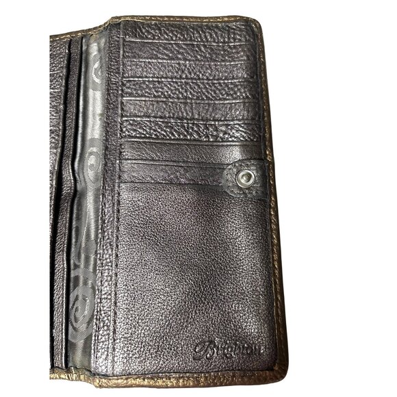 Brighton Pretty Tough Collection Wallet Leather‎ Studded Organizer Checkbook - Picture 7 of 10